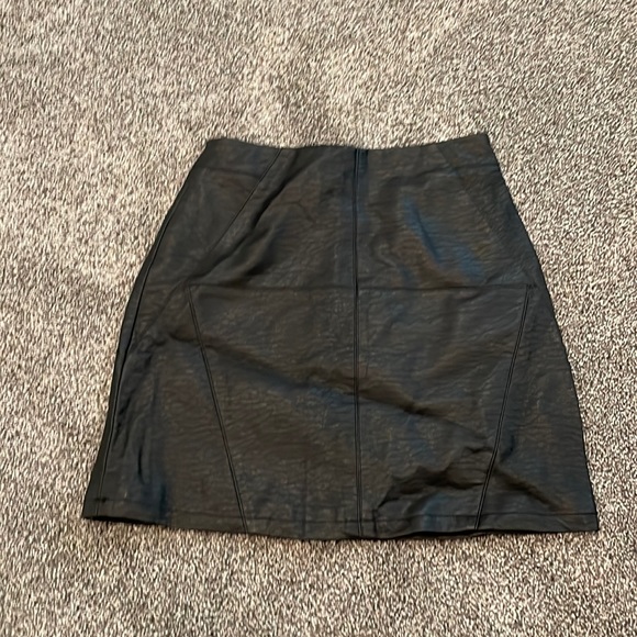 H&M Skirts Vegan Leather Mini Skirt Poshmark